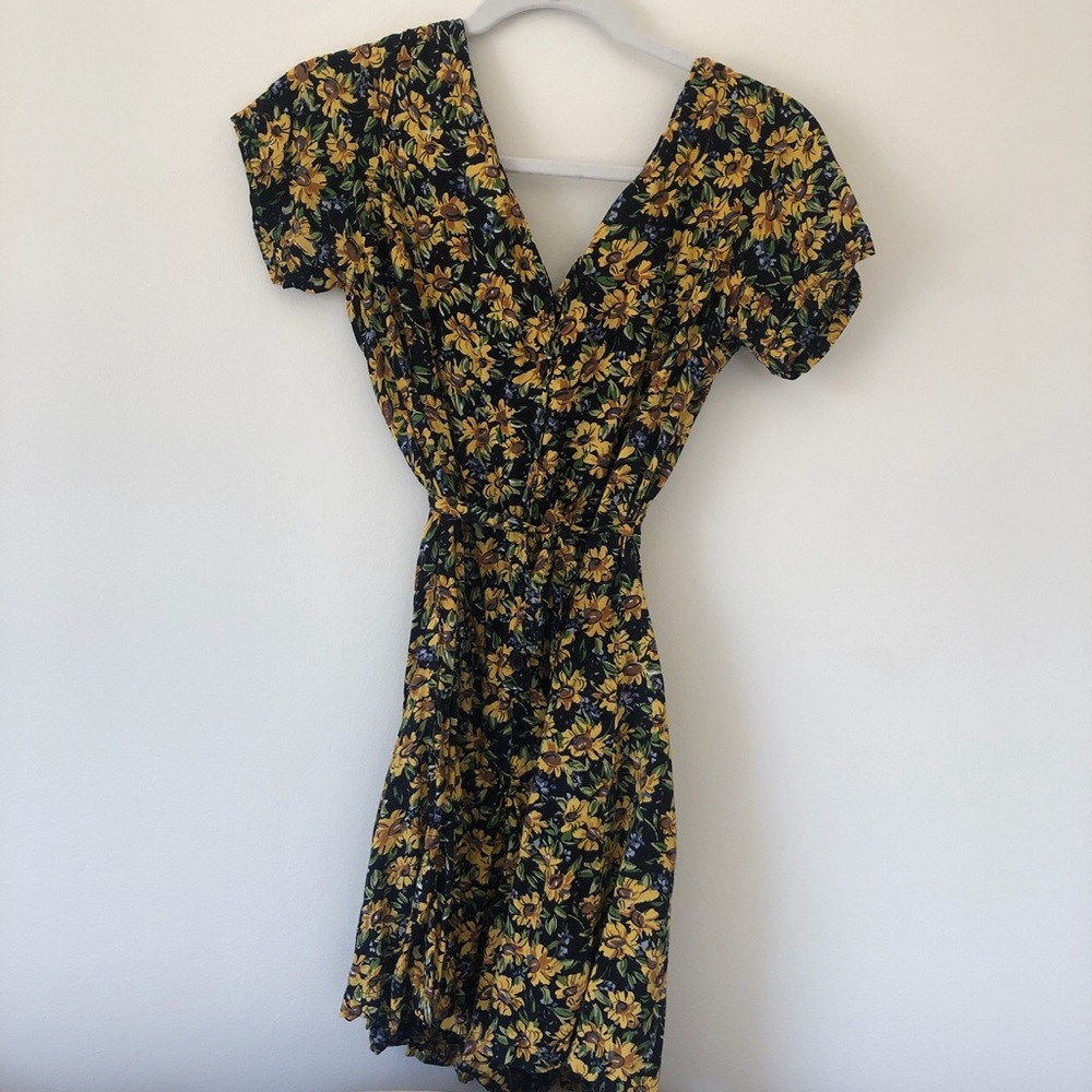 SOLD Vintage floral romper sundress